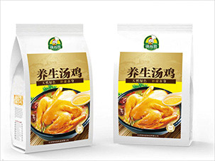 錦尚園養(yǎng)生湯雞包裝袋設計