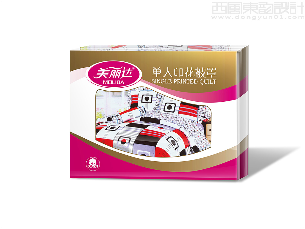 北京佳夢寢室用品有限公司美麗達(dá)品牌單人印花被罩包裝設(shè)計(jì)
