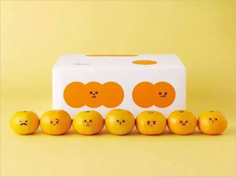 日本桔子紙盒包裝設(shè)計(jì)，俏皮可愛