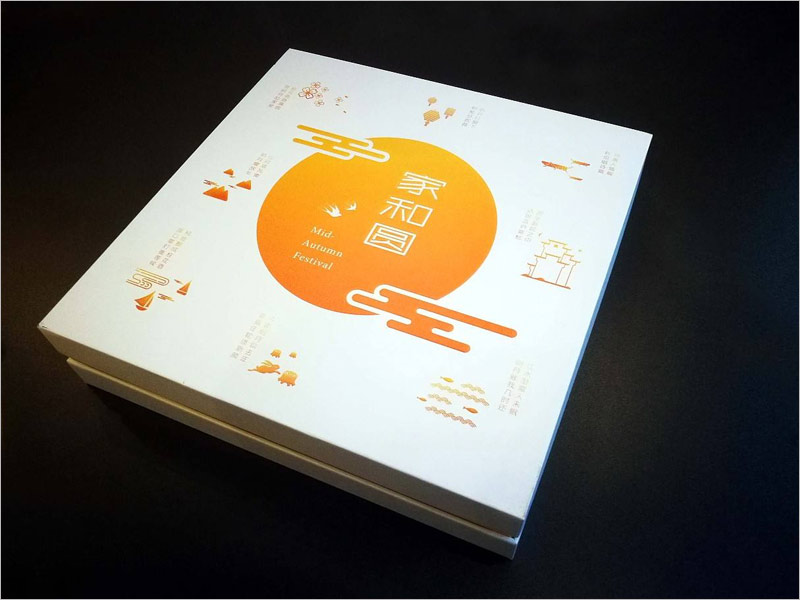 家和園月餅包裝設(shè)計，清新淡雅的傳統(tǒng)風(fēng)格設(shè)計