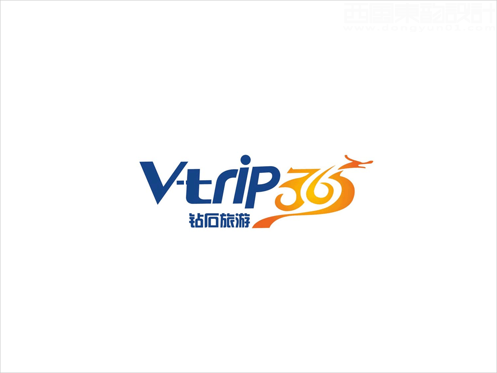 V-trip365 鉆石旅游標志設(shè)計