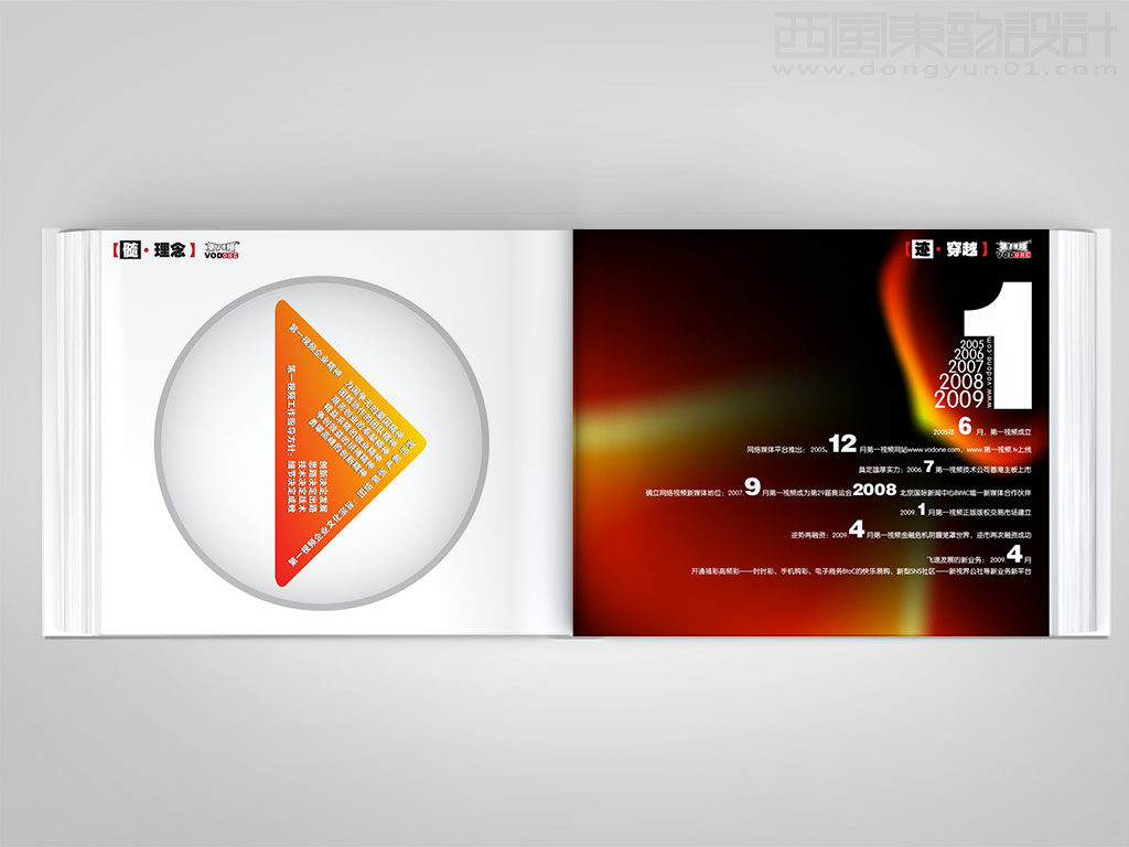 第一視頻集團畫冊設計之理念內(nèi)頁設計