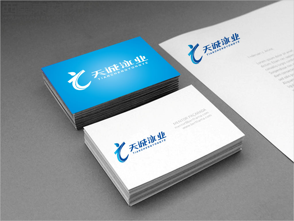 興城天誠泳業(yè)服務(wù)有限公司標志設(shè)計應(yīng)用效果