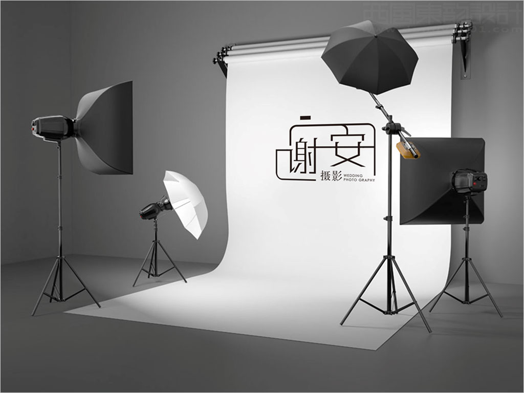 北京謝安攝影有限公司標(biāo)志設(shè)計應(yīng)用效果之一