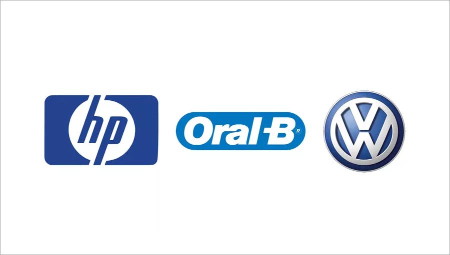 標(biāo)志設(shè)計中藍(lán)色加白色的組合應(yīng)用