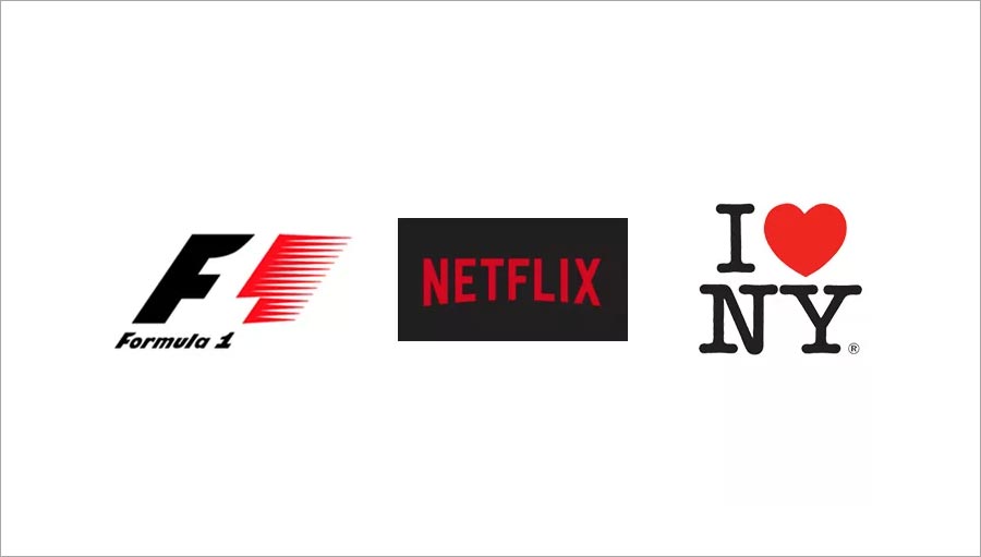 標(biāo)志設(shè)計中紅色加黑色的組合應(yīng)用