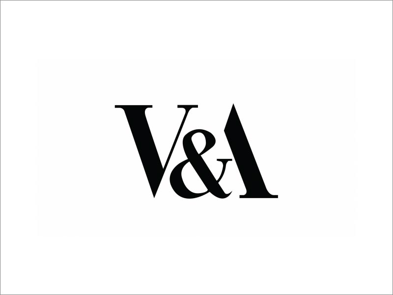 V＆A logo設(shè)計(jì)，由Alan Fletcher在1990年設(shè)計(jì)，至今仍在使用