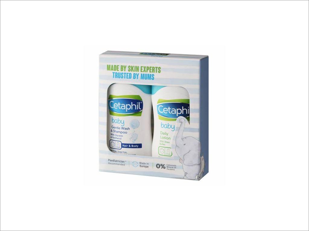 Cetaphil品牌嬰兒護(hù)膚品紙盒包裝設(shè)計