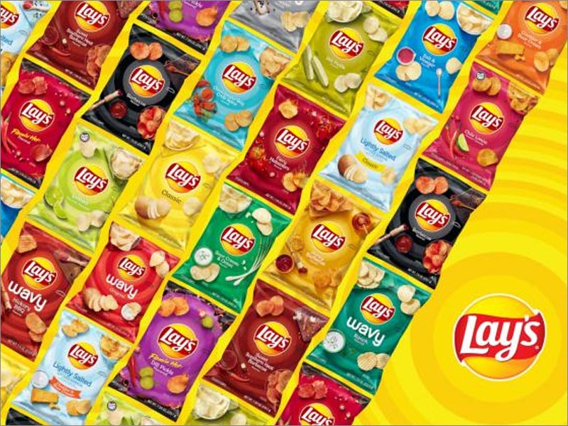 Lay's樂事薯片休閑食品包裝重新設(shè)計(jì)涵蓋了所有口味，包括115種不同的包裝設(shè)計(jì)
