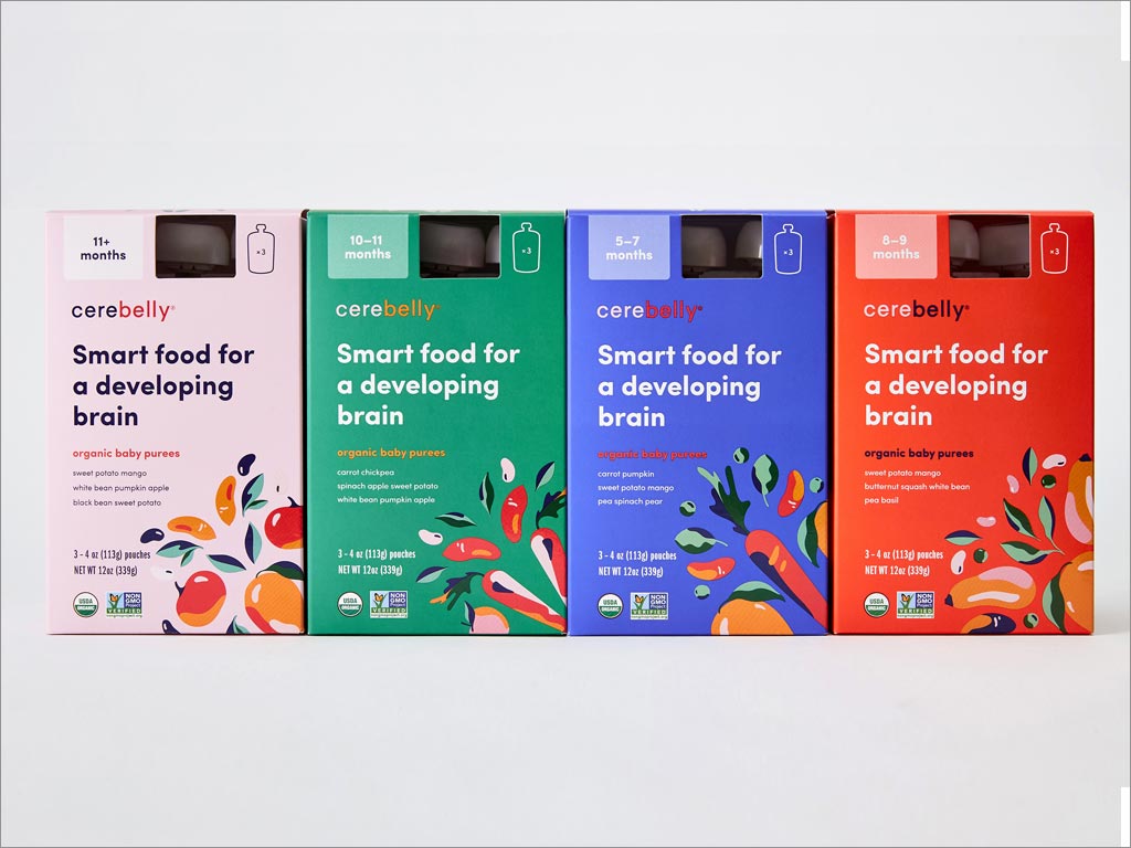 Cerebelly嬰兒食品紙盒包裝設(shè)計