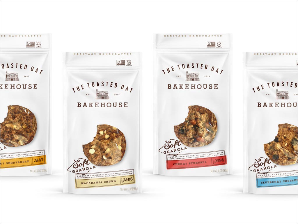 美國(guó)帶來懷舊之情的面包食品包裝設(shè)計(jì)