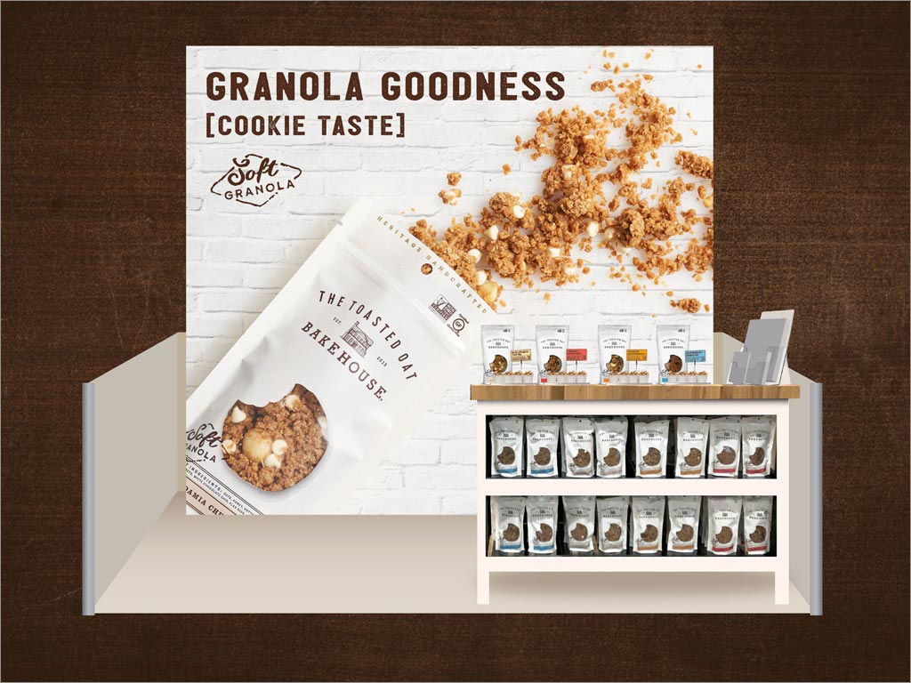 美國(guó)帶來懷舊之情的面包食品包裝設(shè)計(jì)之貨架設(shè)計(jì)