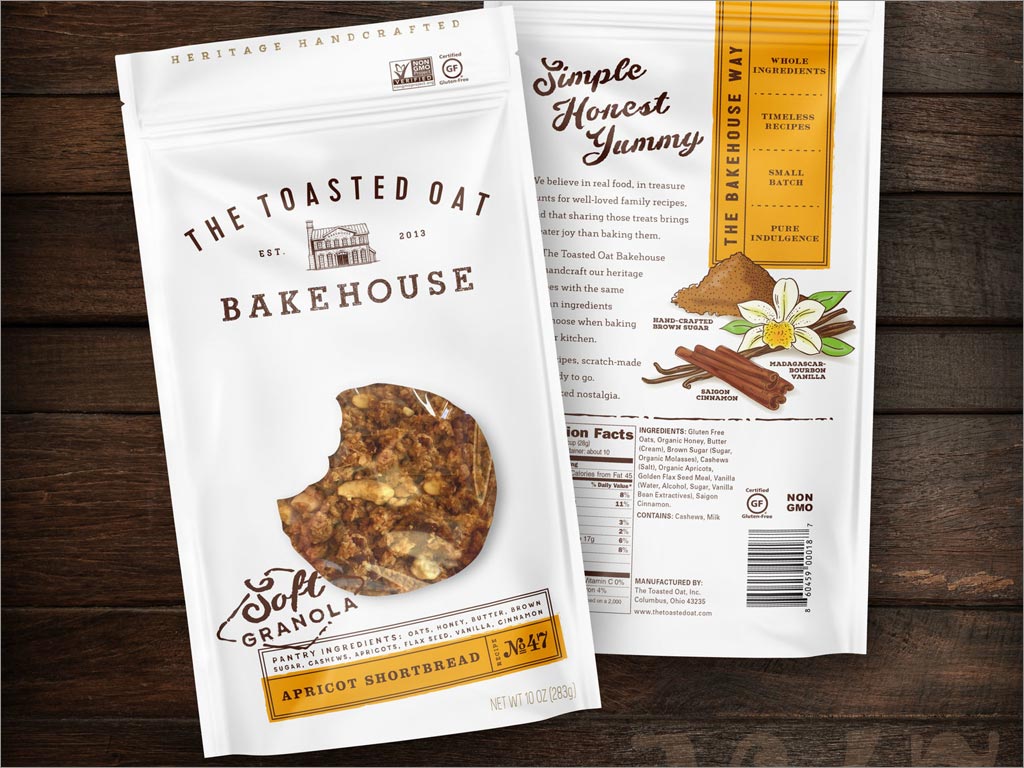 美國(guó)帶來懷舊之情的面包食品包裝袋設(shè)計(jì)