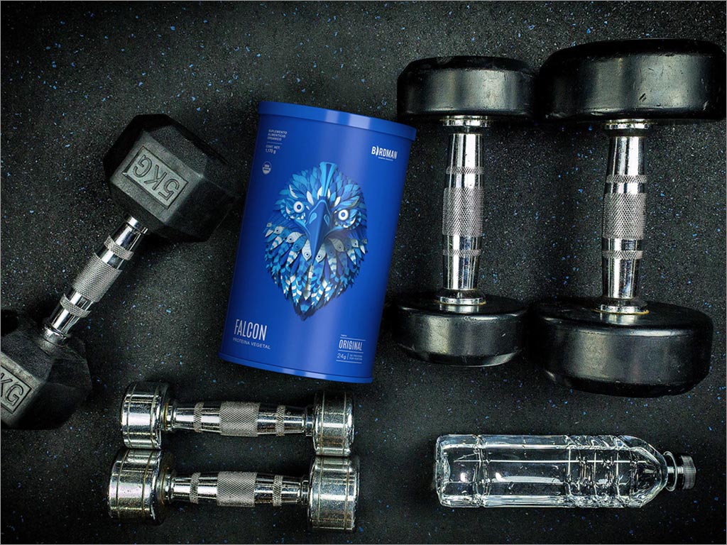 美國(guó)Birdman植物蛋白粉保健品包裝設(shè)計(jì)