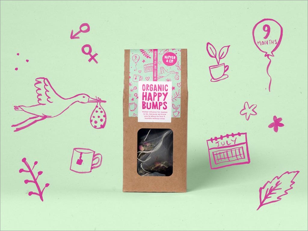 尼珀有機歡樂沖泡茶包裝設(shè)計