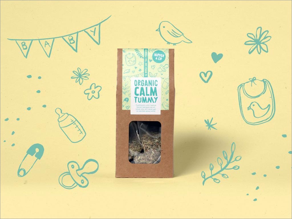 尼珀有機卡爾姆暖胃茶包裝設(shè)計