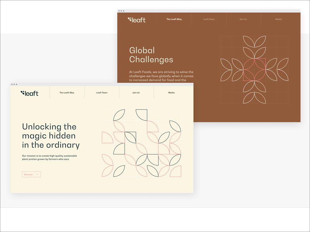 Leaft Foods植物蛋白食品公司網(wǎng)站設(shè)計