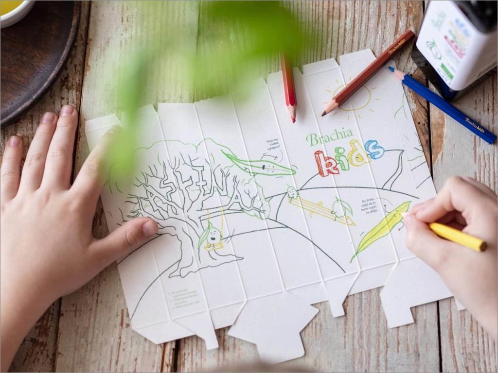 克羅地亞Brachia KIDS兒童橄欖油包裝設(shè)計之插畫繪制照片