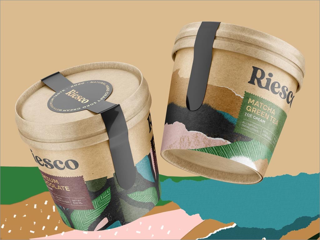 美國Riesco冰激凌包裝設(shè)計(jì)實(shí)物照片