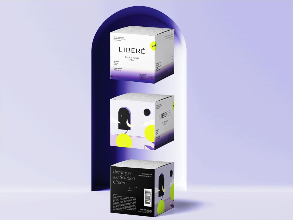 奇特而時尚的LIBERé護膚品包裝設(shè)計