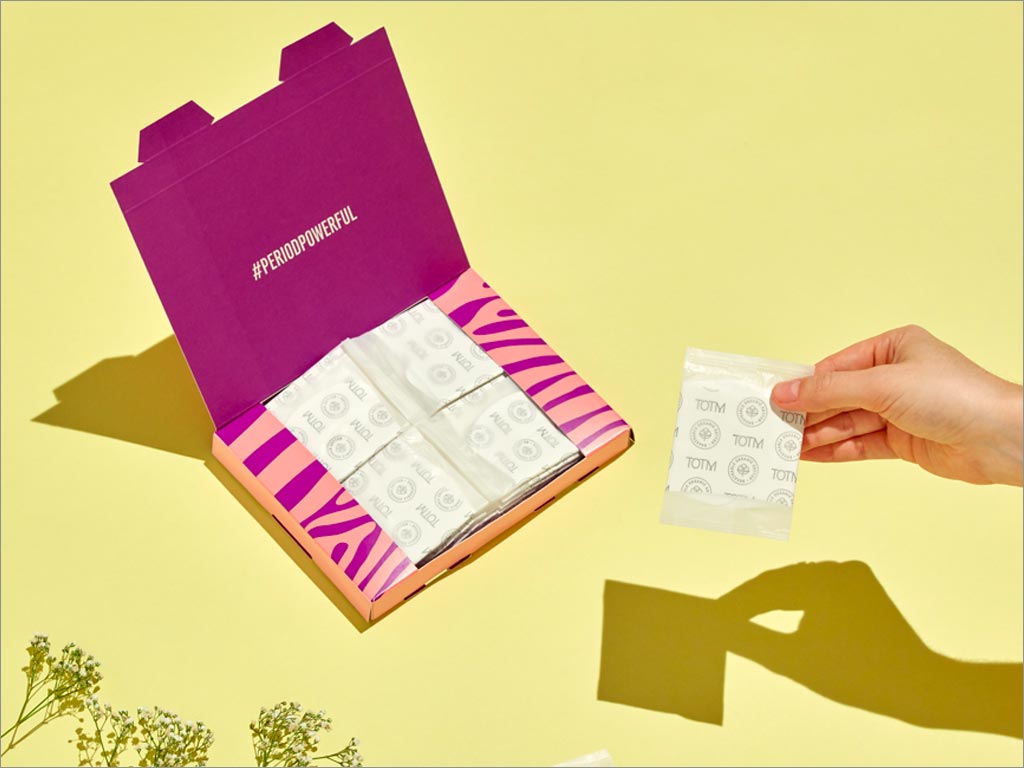 英國(guó)樂購(gòu)旗下TOTM女性有機(jī)衛(wèi)生產(chǎn)品包裝設(shè)計(jì)