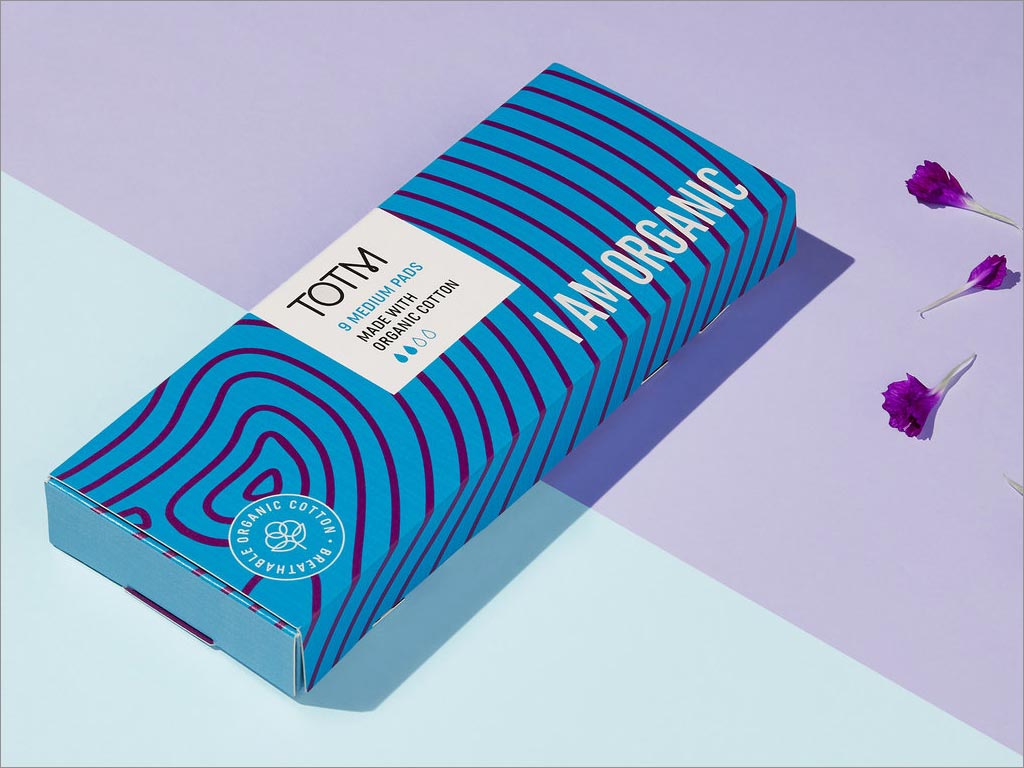 英國(guó)樂購(gòu)旗下TOTM女性有機(jī)衛(wèi)生產(chǎn)品包裝設(shè)計(jì)