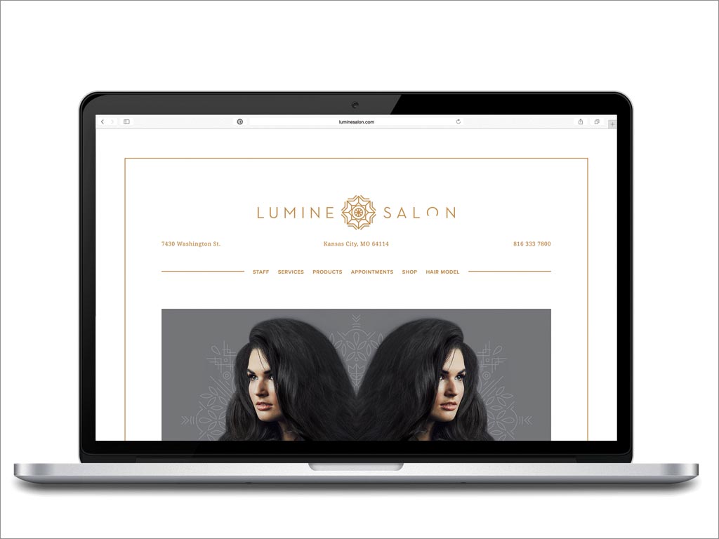 美國(guó)Lumine Salon美容美發(fā)沙龍網(wǎng)站首頁(yè)設(shè)計(jì)