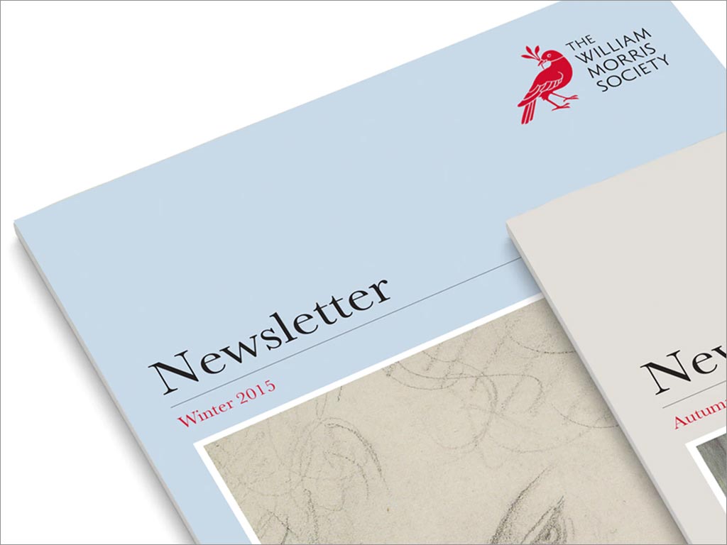 威廉·莫里斯協(xié)會社會組織品牌形象會刊封面設(shè)計局部特寫設(shè)計