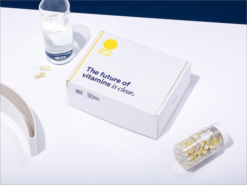 具有透明外觀的美國Ritual保健補(bǔ)品包裝設(shè)計(jì)