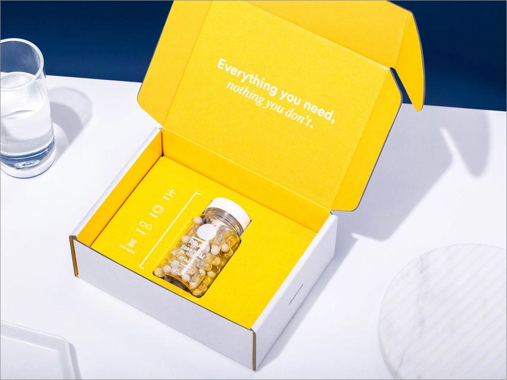 具有透明外觀的美國Ritual保健補(bǔ)品包裝設(shè)計(jì)之內(nèi)部結(jié)構(gòu)