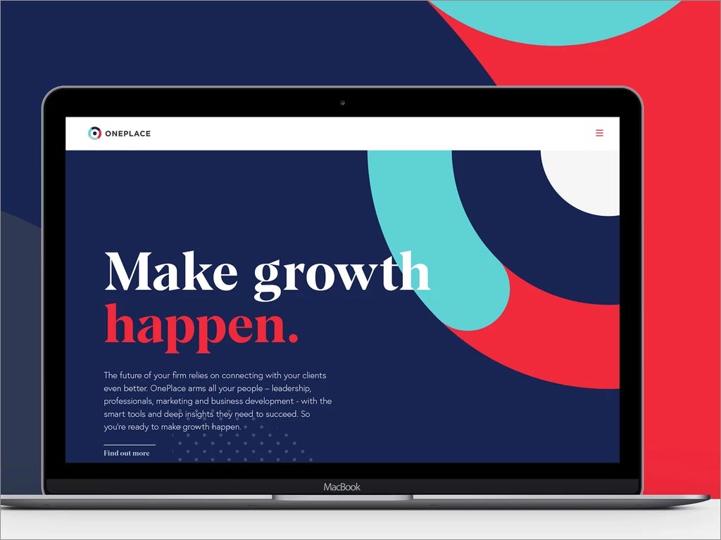 英國OnePlace客戶關(guān)系管理系統(tǒng)品牌形象電腦端網(wǎng)站頁面設(shè)計