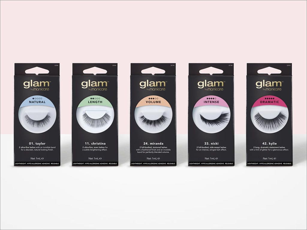 澳大利亞Glam假睫毛美容產品包裝設計