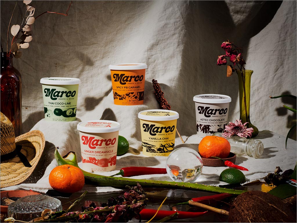 美國Marco Sweets＆Spices冰淇淋包裝設(shè)計(jì)