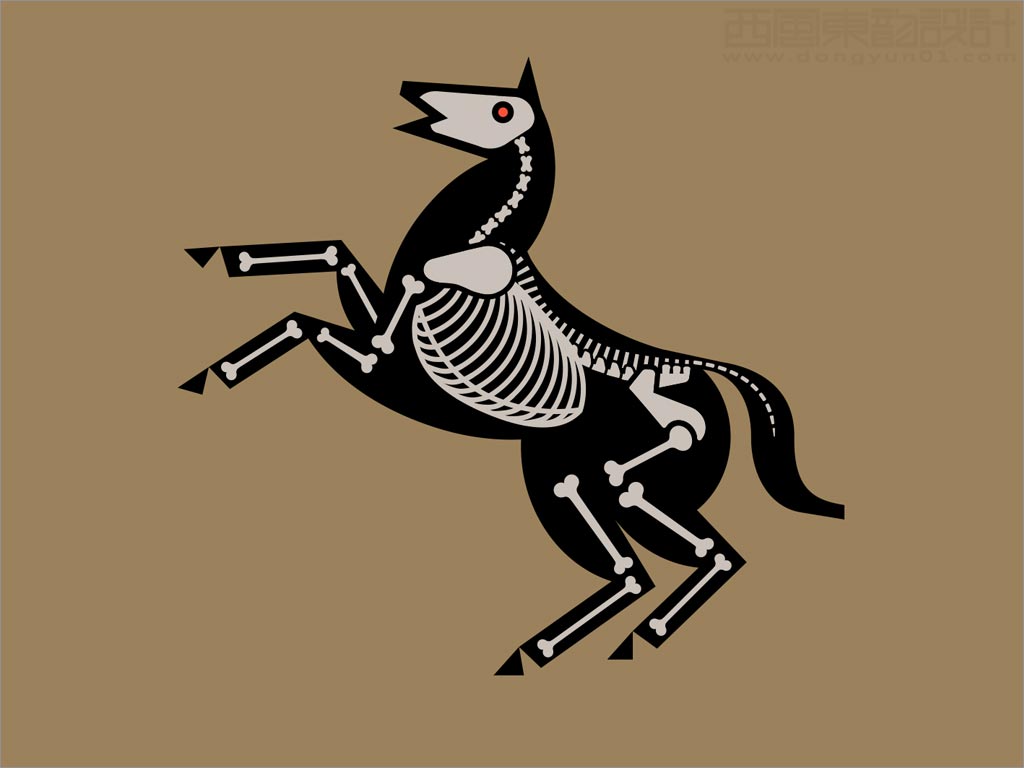 墨西哥黑馬辣醬調(diào)味品包裝設計之插圖設計