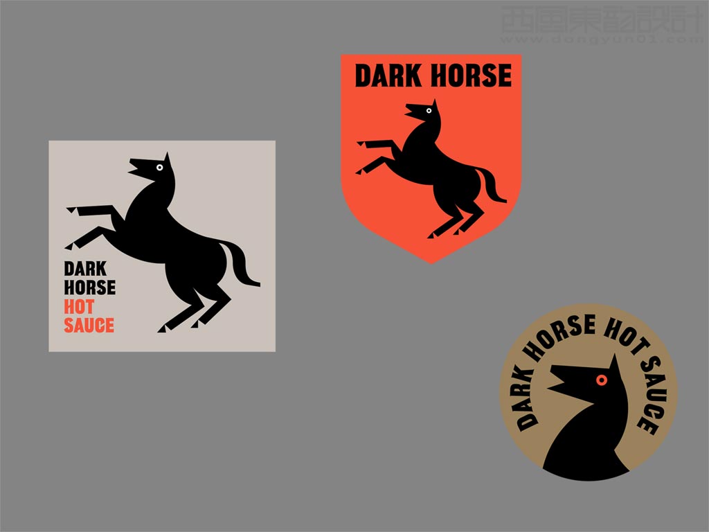 墨西哥黑馬辣醬調(diào)味品包裝設計之插圖設計
