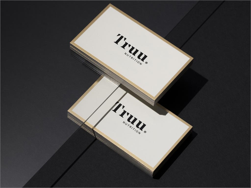 Truu Nutrition營養(yǎng)保健補(bǔ)品名片設(shè)計