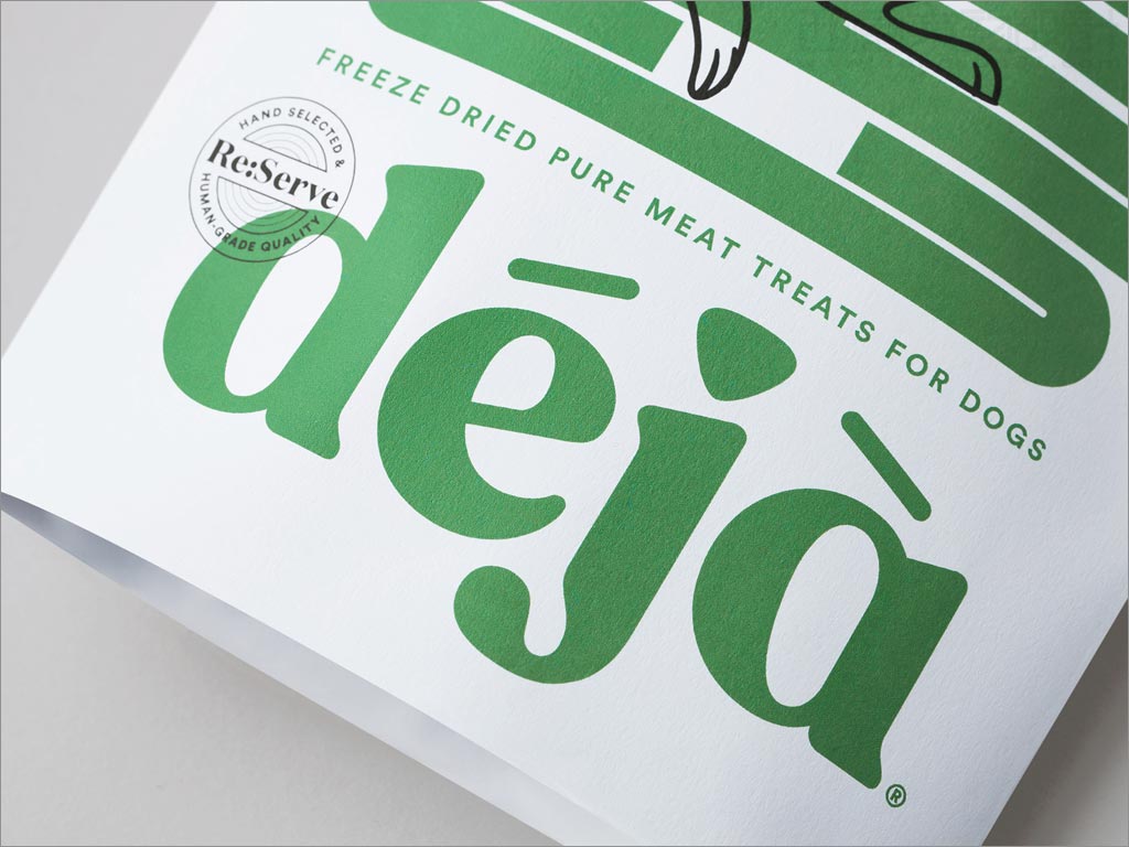 新西蘭déjà狗糧包裝袋設(shè)計之局部細(xì)節(jié)展示