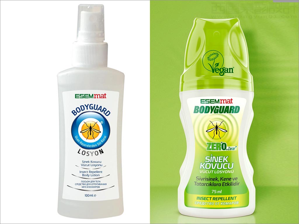 土耳其esem mat驅蚊噴霧劑新舊包裝設計對比