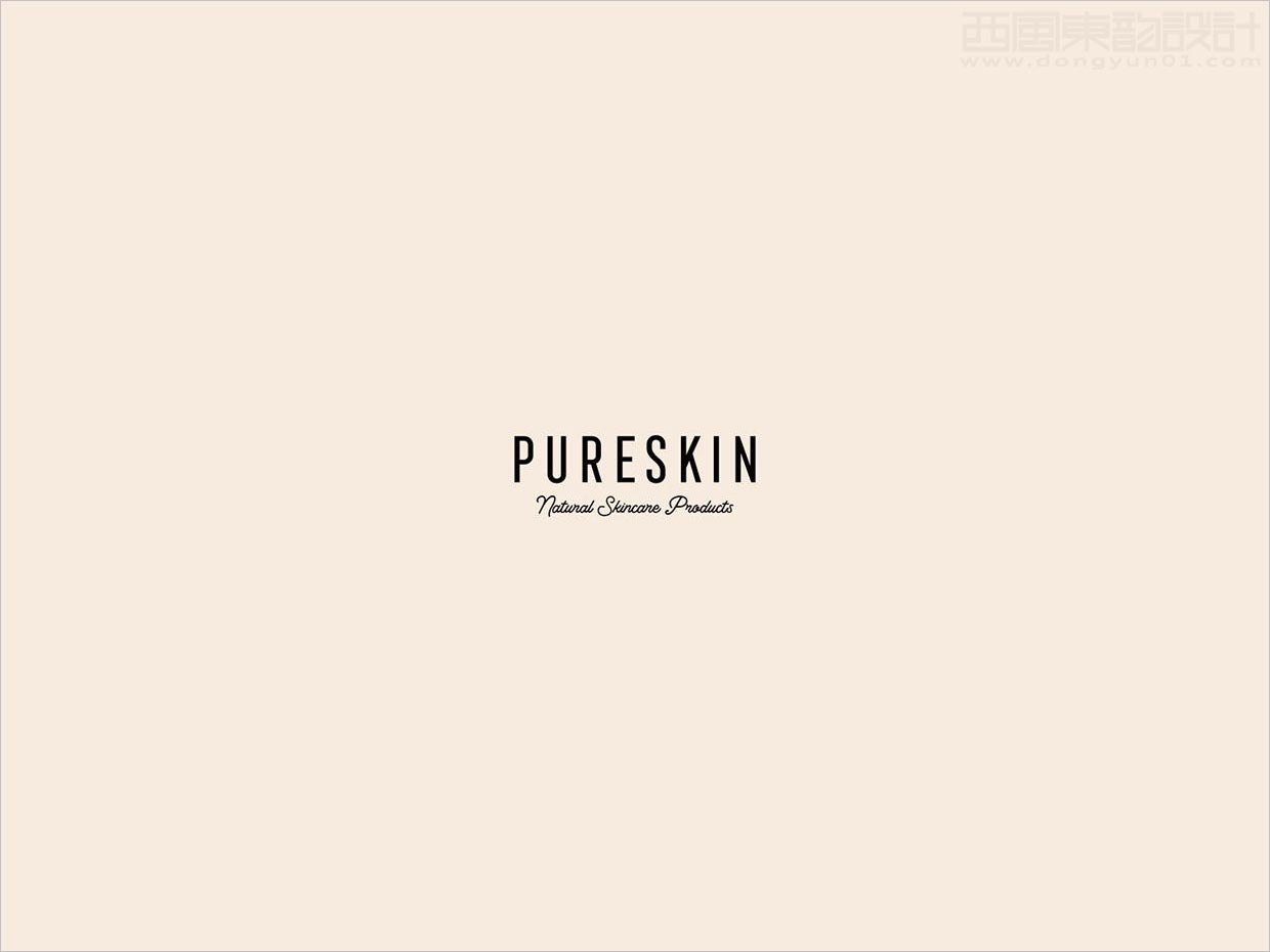 具有女人味的Pureskin洗護用品logo設(shè)計