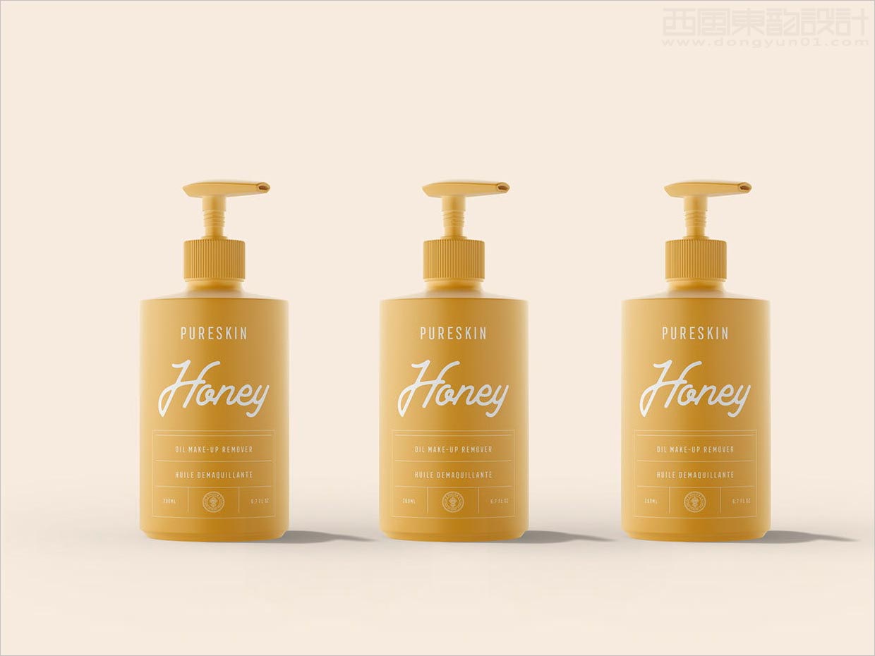 具有女人味的Pureskin洗護用品瓶體包裝設(shè)計