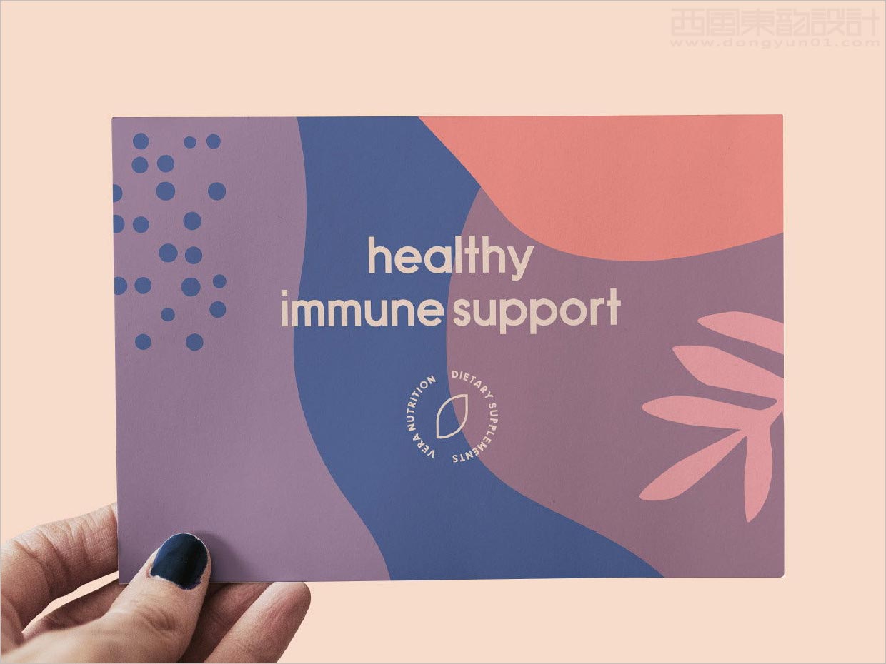 時尚的美國Vera女性補(bǔ)品卡片設(shè)計