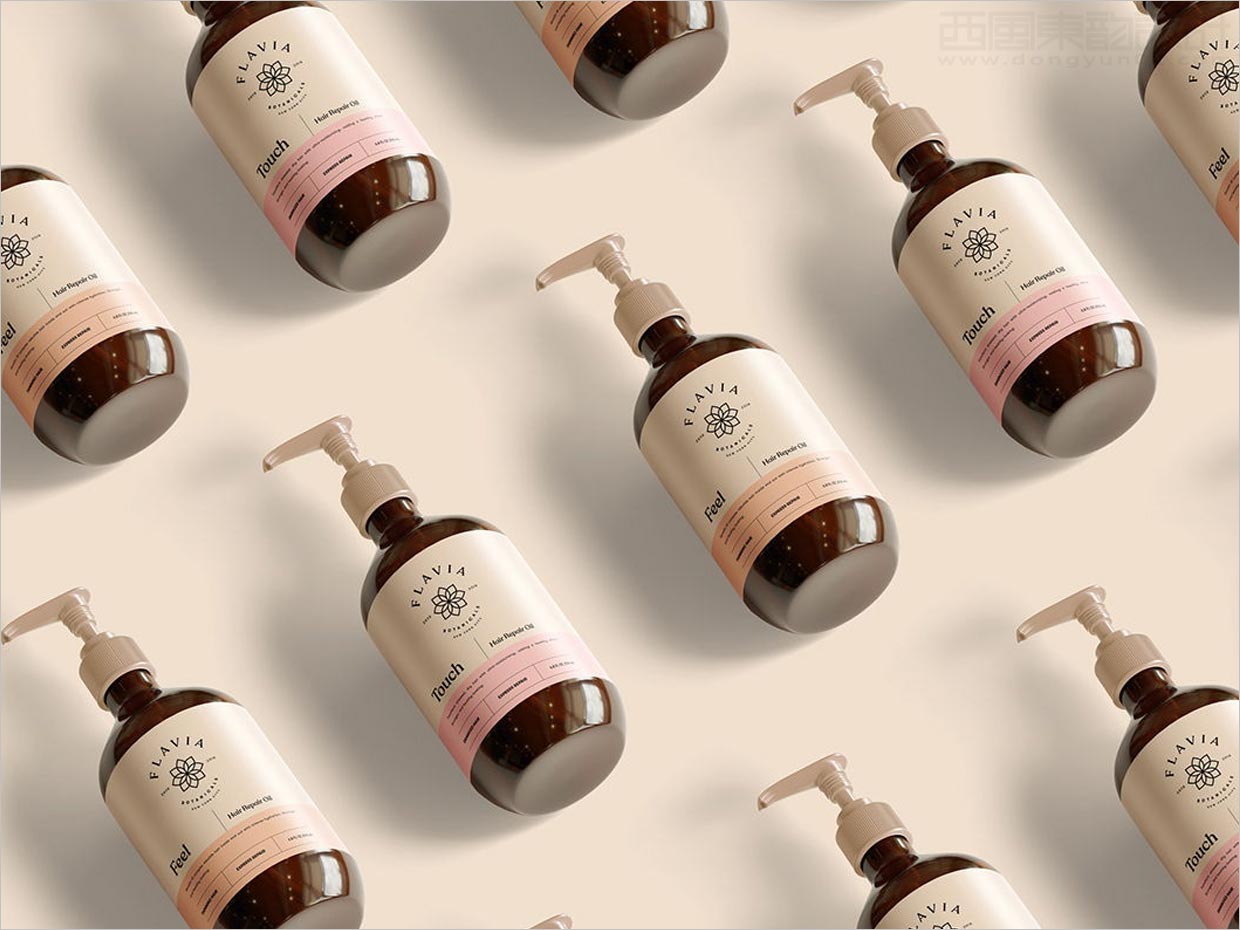 Flavia洗發(fā)水護發(fā)素產(chǎn)品包裝設計之實物照片