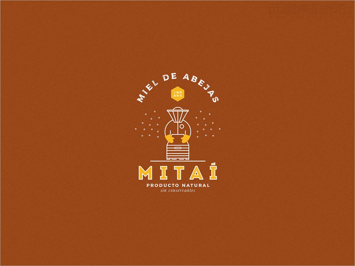 阿根廷Mitai蜂蜜品牌logo設(shè)計(jì)