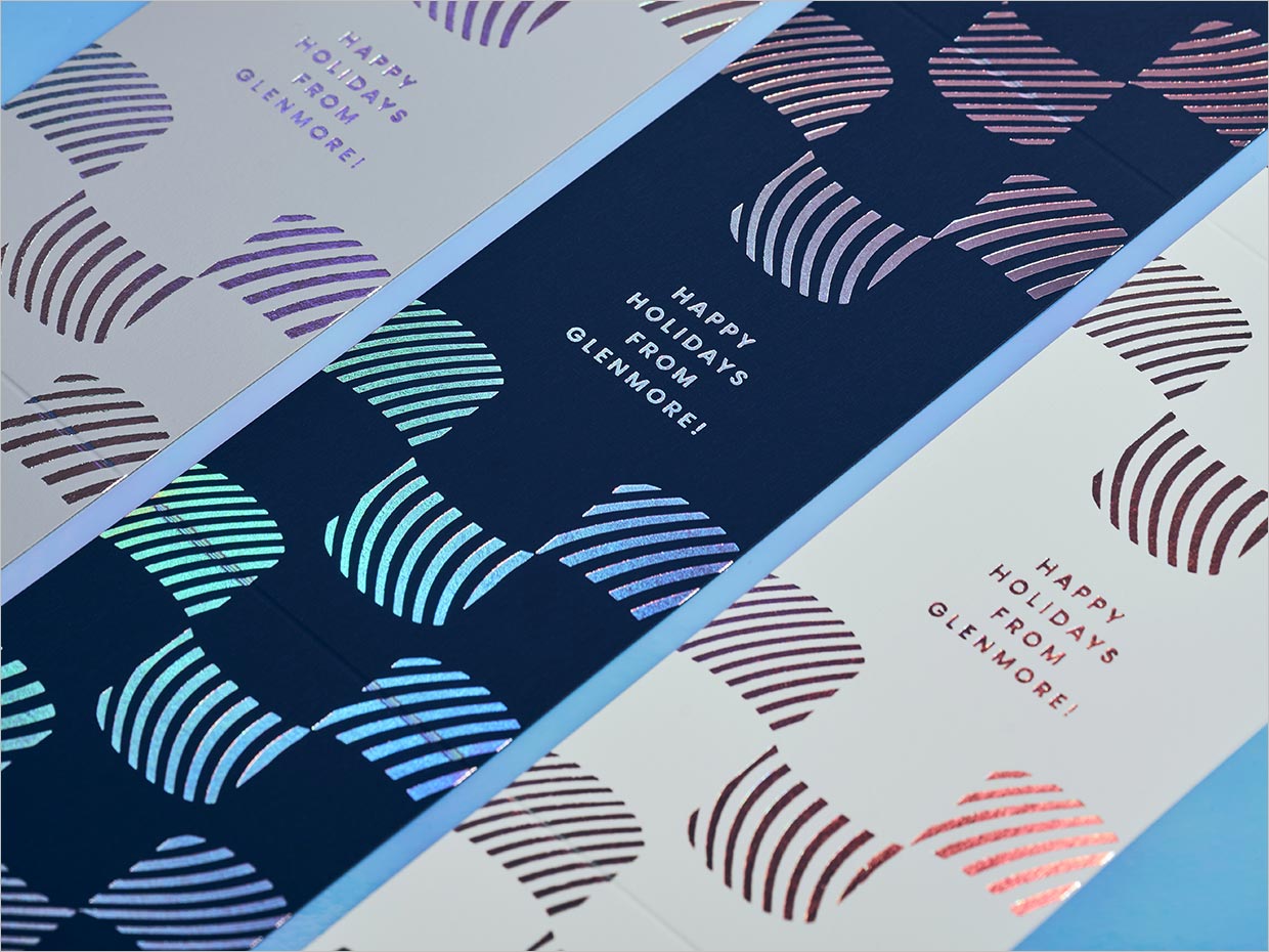 加拿大Glenmore衛(wèi)生紙包裝設計之局部燙鐳射金細節(jié)展示