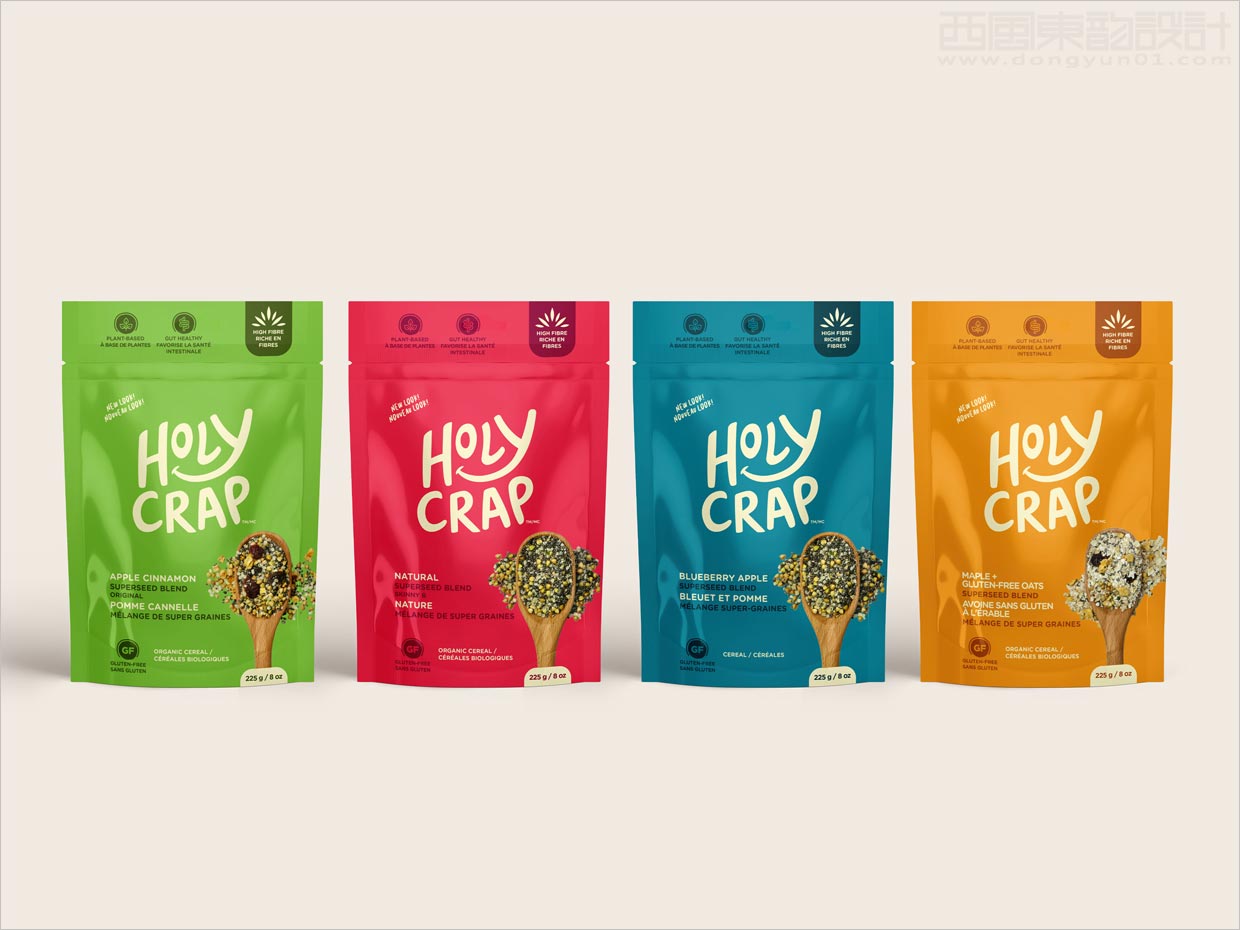 加拿大Holy Crap五谷雜糧食品包裝袋設計