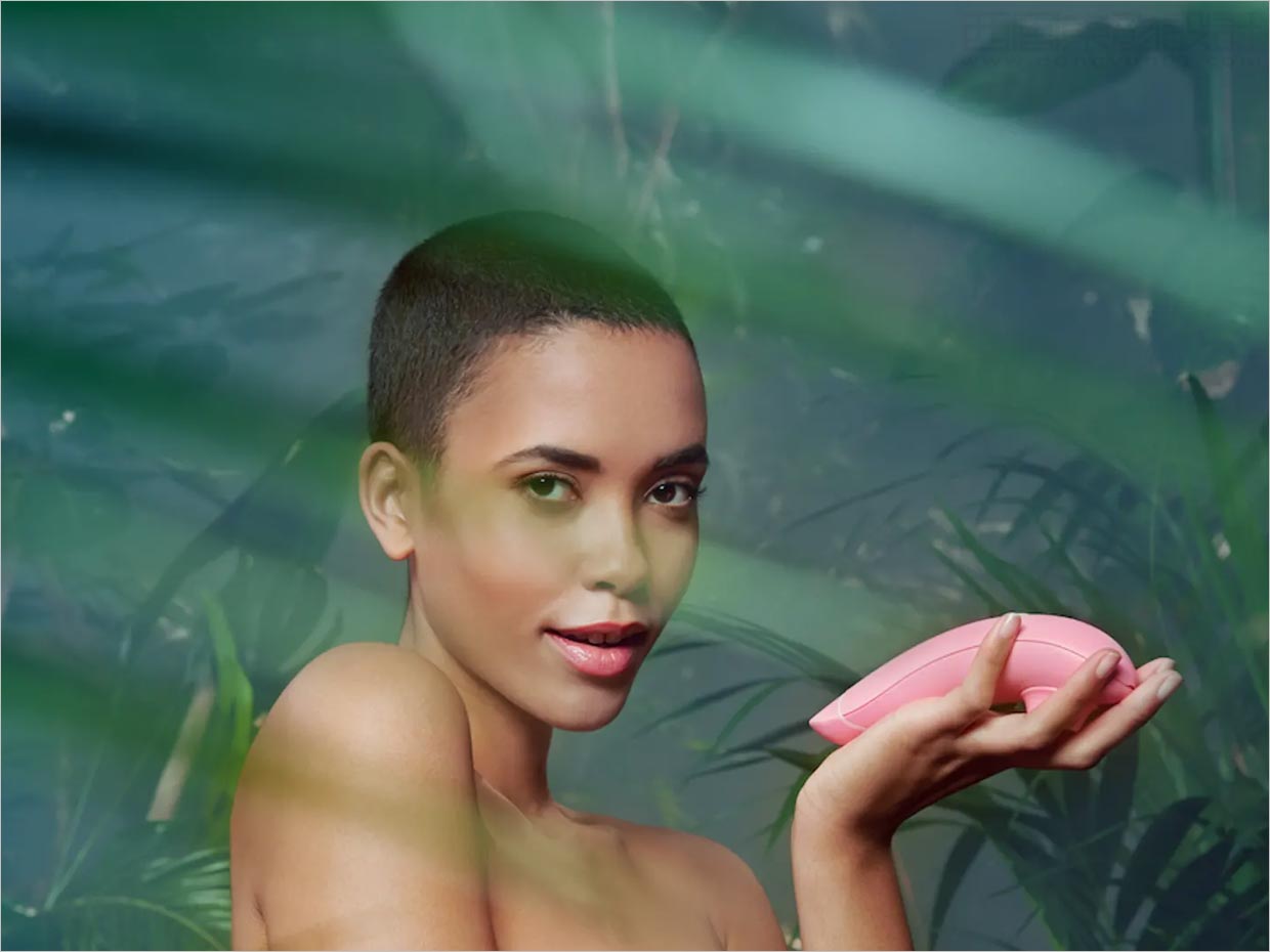 可生物降解的美國Womanizer性健康情趣玩具用品包裝設(shè)計(jì)之實(shí)物照片