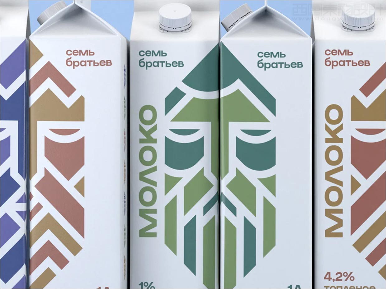 致敬古老雕塑藝術(shù)的俄羅斯利樂磚牛奶包裝設計