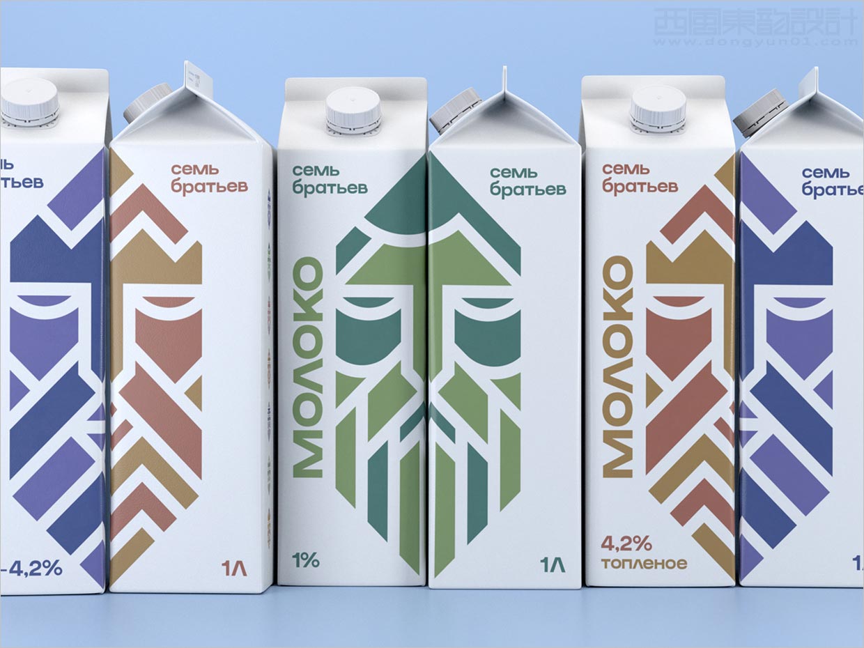 致敬古老雕塑藝術(shù)的俄羅斯牛奶包裝設計