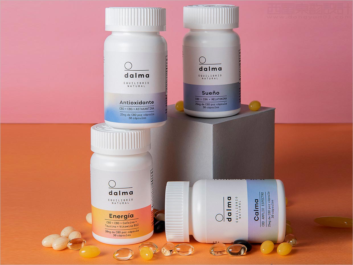 Dalma營養(yǎng)保健品瓶簽包裝設計