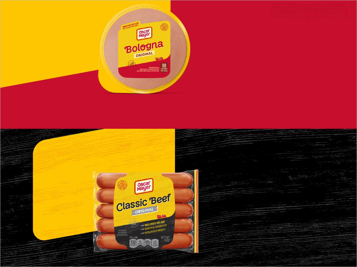 美國Oscar Mayer火腿腸熟肉食品包裝設(shè)計